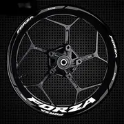 for Forza Buddha Sand Nss350/300/750 Motorcycle Reflective Change Decoration Rim Stickers Decals (Color : Inner and Outer Ring4)