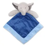 Peanutshell Little Peanut Baby Security Blanket w/Elephant Plush 31x31cm Blue