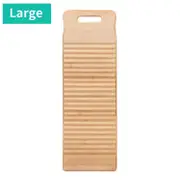 Available Wood Washboard Washing board with Round Handle Hand Percussion Hand Wash Board for Home Laundry Clothes Practical Durable Thickened Washboar