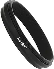 Haoge LAR-X52B Lens Filter Adapter Ring for Fujifilm X100VI Fuji FinePix X100V Camera fit 49mm UV CPL ND Filter Lens Cap Replace Fujifilm AR-X100 Black