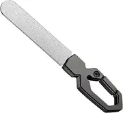 Metal Nail File,Double Sided Nail File - Fingernail Care Accessories, Stainless Steel Thick Toenail Grinding Tool for Car Home Travel