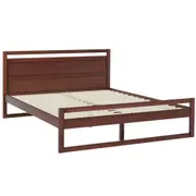 Artiss Bed Frame Queen Double King Single Size Wooden Walnut WITTON