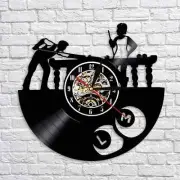 Vinyl Record Wall Clock Hanging Wall Clock for Dining Room Kids Room Kitchen