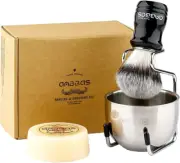 Anbbas Shaving Brush Set, 4In1 Vegan Style Synthetic Badger Hair Shaving Brus...