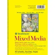 Strathmore Mixed Media Vellum Spiral Paper Pad 5.5"X8.5"-40 Sheets 62362500