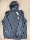NWT Adidas Windbreaker Jacket Mens XL Blue Pullover Climalite Vented Full Zip