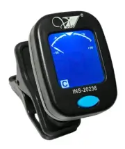 2 PACK Clip-On LCD Digital Tuner for Guitar, Bass, Violin, Ukulele, Chromatic