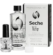 Seche Vite Dry Fast Top Coat High Shine Professional Kit 1/2oz & 4oz Refill (83050)