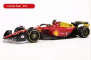 BBURAGO 1:24 Signature 75TH FERRARI F1 F1-75 #55 Carlos Sainz Model CAR IN BOX