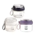 650ml Salad Cup FoodStorage Portable Oatmeal Container for Milk Meal Prep Salad