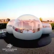 Inflatable Bubble Tent With 2 Rooms Dome Glamping Camping House Outdoor Big Box