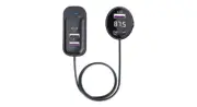 Bluetooth Car FM Transmitter-V5.3, Rainbow Lighting, Dual USB & Type-C Charging