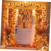 2 Pack Thanksgiving Decorations Maple Leaf Lights Multicolored, 20Ft 2 PACK