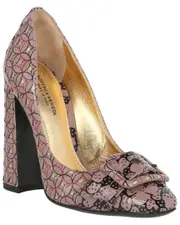 Bottega Veneta Geo Print Leather Pump