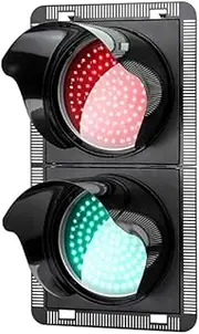 Traffic Light Lamp, Traffic Light Decoration, PC Waterproof LED Traffic Light, 200mm (8 Inch) Traffic Light, Triple Module and Dual Module,DC12V, DC24V, AC220V, for Garage, Road, Dock, Decoration,