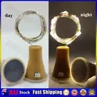 10LED/20LED Solar Wine Bottle String Light Wedding Cork Garland Fairy Lamp