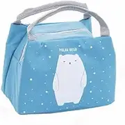 Portable Insulated Thermal Cooler Lunch Box Carry Tote Picnic Case Storage Bag - Thermal Tote with Aluminum Foil Lining, Ideal for Picnic, Carry & Food Storage, Durable Canvas Material