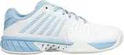 [K-Swiss] Women's Express Light 3 Tennis Shoes All-Court Shoes White/Light Blue EU New