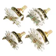 2P3T 2P4T 2P5T 2P11T 2 Pole 3-11 Position 1/2 Deck Band Selector Rotary Switch
