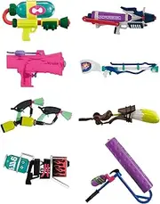 Bandai Shokugan Splatoon Weapon Collection (Box of 8), Pretend Play Toy Guns, Kids, Unisex, Birthday