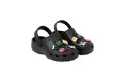 Minecraft Childrens/Kids Charm Clogs (Black) (1 UK)