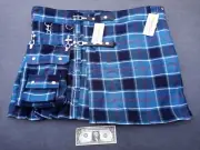 Scottish Design Tartans Kilt Size 48 Blue/black