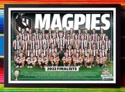 Framed 2022 COLLINGWOOD MAGPIES AFL Finalists Poster - 45cm x 32cm x 3cm