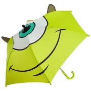 Disney Store Monsters Inc Umbrella Mike Wazowski Sulley Green NEW rain