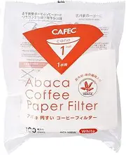 Cafec 1 Cup Abaca Coffee Paper Filter 100-Pieces