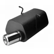 muffler for Mini Cooper HB 1.6i 66kW 85kW 88kW 2000-2006 Single Round Tip 100mm