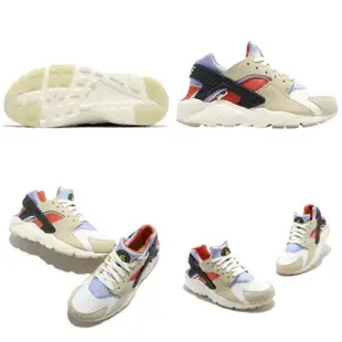 【NIKE 耐吉】休閒鞋 Huarache Run GS 大童 女鞋 卡其 紫 陰陽太極 東方元素 緩震 麂皮(DV2196-700)