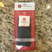 Castelli Fast Feet Socks Unisex XXL 2XL Black Rosso Corsa Areo Socks