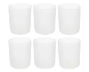 6pcs Pencil Holder Cup Container Dresser Organizer Office Storage—White