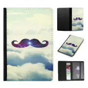PASSPORT ITINERARY ORGANIZER|HIPSTER COLOURFUL MOUSTACHE #27