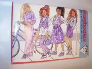 GIRL TEEN UNCUT BUTTERICK 4245 SEWING PATTERN SHORTS SHIRT VEST PANTS SIZE 12 14