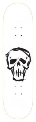 ZERO Dying To Live Skull 8.25 Skateboard Deck
