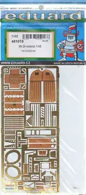 EDU481019 1:48 Eduard PE - Mi-24 Hind Exterior Detail Set (ZVE kit)