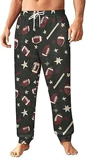 [Generic] Men's Sweatpants, Simplistic Football Layout-19, Polyester Joggers, Sweatpants Jogging Pants for Workout Running