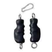 2x Pull up Grips Handles Non Slip with Rings Tricep Handle Exercise Handles