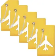 [Generic] 5X Luggage Tags Suitcase Tag Travel Bag Labels w/Privacy Cover
