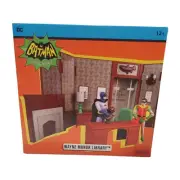 McFarlane Toys DC Batman Robin 1966 TV Series Wayne Manor Library Play Set NIB