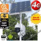 Home Security Camera 4G Solar Farm House PTZ 18XOptical Zoom GSM Live View 3G