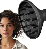 [Nekuma] Diffuser Attachment for Shark FlexStyle Hair Dryer, Enhance Natural Curls Accessories for Flex Style Blow Dryer Styler, Styling Tool for Wavy, Curly, Coily Hair, Black