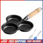 4-Cup Cast Iron Egg Frying Pan Non Stick Pancake Pan Omelette Pan Fried Egg Pan