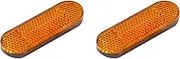 2X ABS Reflective Front Safety Tube Reflector for Mi Electric Scooter 1S Pro M365 Front Tube Night Warning