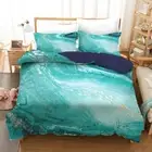 Jade Marble Stone Texture Quilt/Duvet/Doona Cover Set Single Double Queen King
