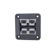 Blue Bar Double 50 amp Anderson Flush Mount with Plugs