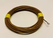 0.5mm / 20AWG Insulated PVC Single Core V90 Tinned Copper Hook Up Wire Brown 5m