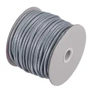 Beading Thread Bracelet Weave Craft Cord 5mm 36M/Roll, Silver Tone