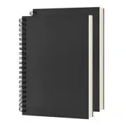 Blank Spiral Notebook, 2-Pack, Soft Cover, Sketch Book, 100 Pages / 50